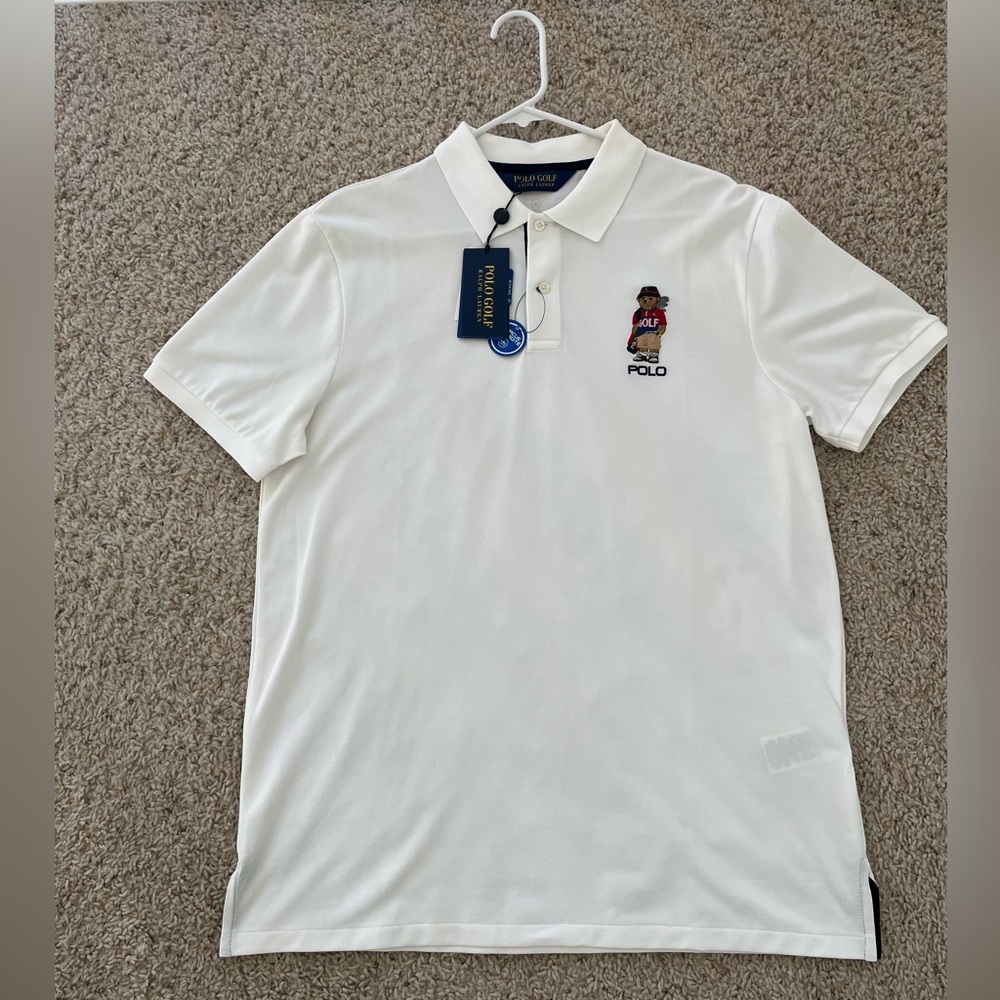 Brand New Mens Ralph Lauren Polo Bear Shirt Golf Large